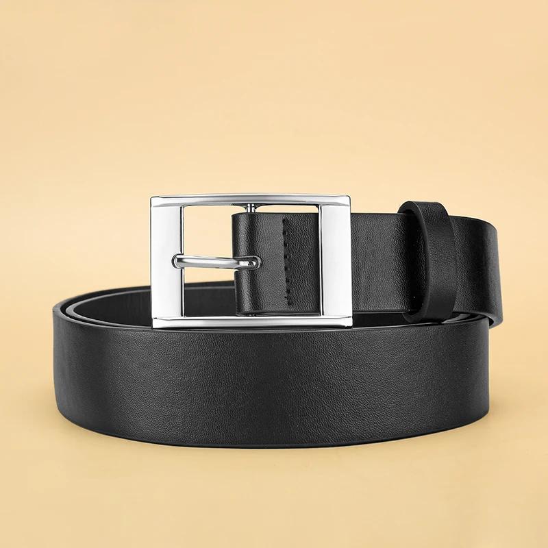 Nouvelle ceinture de luxe pour hommes ceinture en cuir PU boucle ardillon en métal de haute qualité 