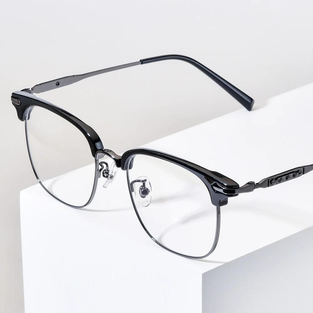 NIANZHEN alliage de titane lunettes cadre hommes carré marque Design lunettes femmes ultraléger rétr