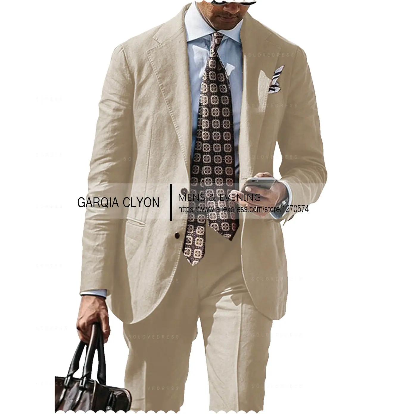 Veste de costume décontractée pour hommes, Blazer d'été et de printemps, manteau en coton et lin res
