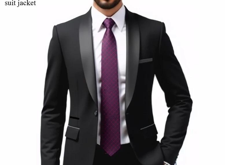Costume de Mariage pour Homme, Blazer Formel pour Homme d'Âge Moyen, Tenue de Soirée Sur Mesure