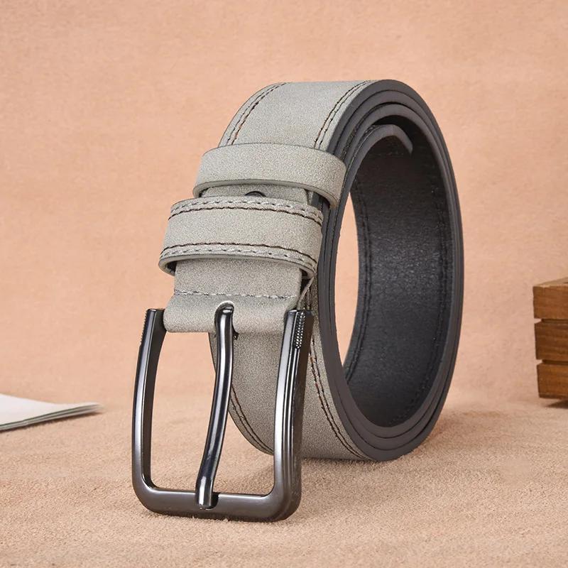 Ceinture habillée pour homme, nouvelle ceinture de luxe pour homme, boucle universelle en alliage, c
