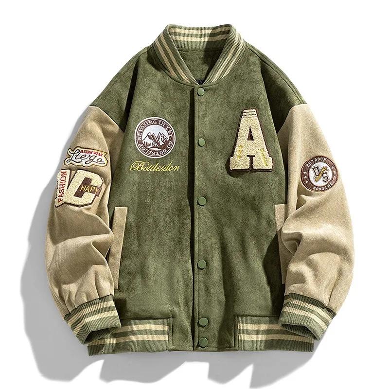 Nouvelle veste de Baseball hommes mode vestes brodées manteaux haute rue vêtements d'extérieur homme