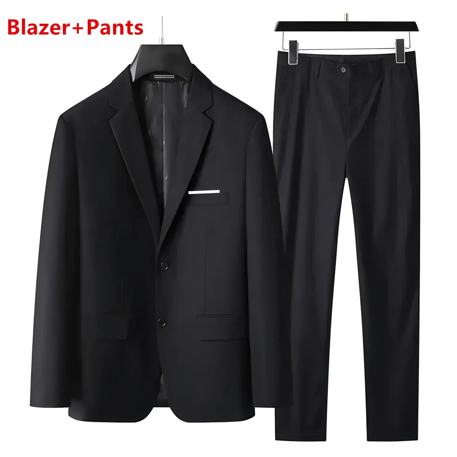 Costume (Blazer + gilet + pantalon) pour hommes, à la mode, pour hommes d'affaires, Style britanniqu
