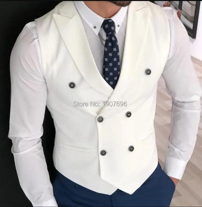 Costumes pour hommes coupe ajustée 3 pièces costume masculin veste gilet avec pantalon smoking de ma