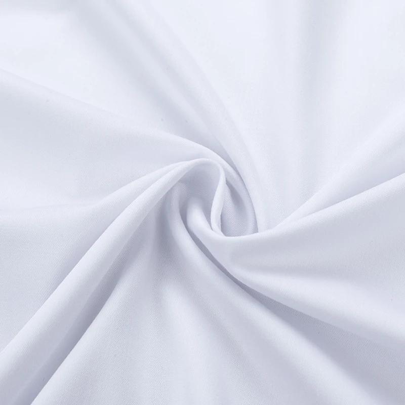 Boutons de manchette français brodés pour hommes, chemise à manches longues avec épingles à col, che