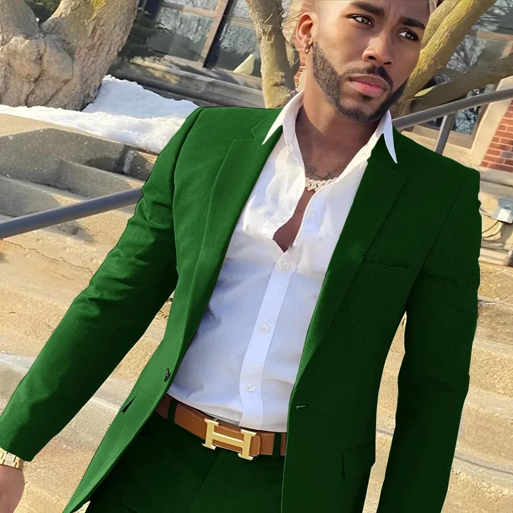 Blazer bleu marine imbibé pour hommes, tenue de travail formelle, smoking de marié de mariage, robe 