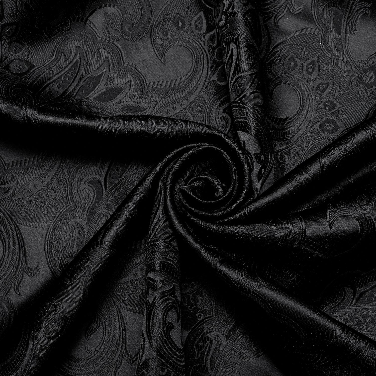 Chemises habillées de luxe pour hommes à manches longues en polyester, col rabattu, motif cachemire,