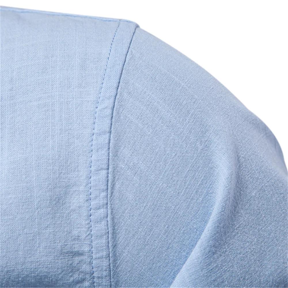 AIOPESON 100% coton chemise sociale hommes couleur unie à manches longues haute qualité marque chemi