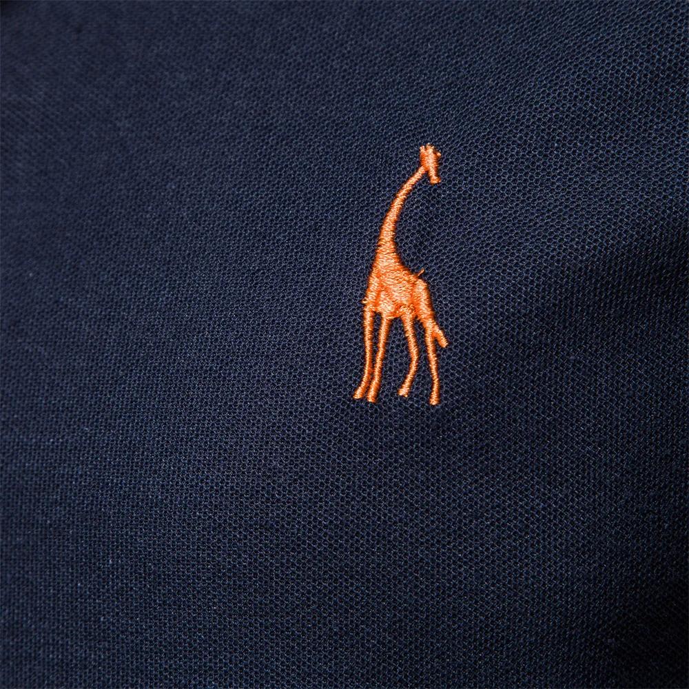 AIOPESON brodé 35% coton polo homme décontracté couleur unie Slim Fit Polo nouvelle marque vêtements