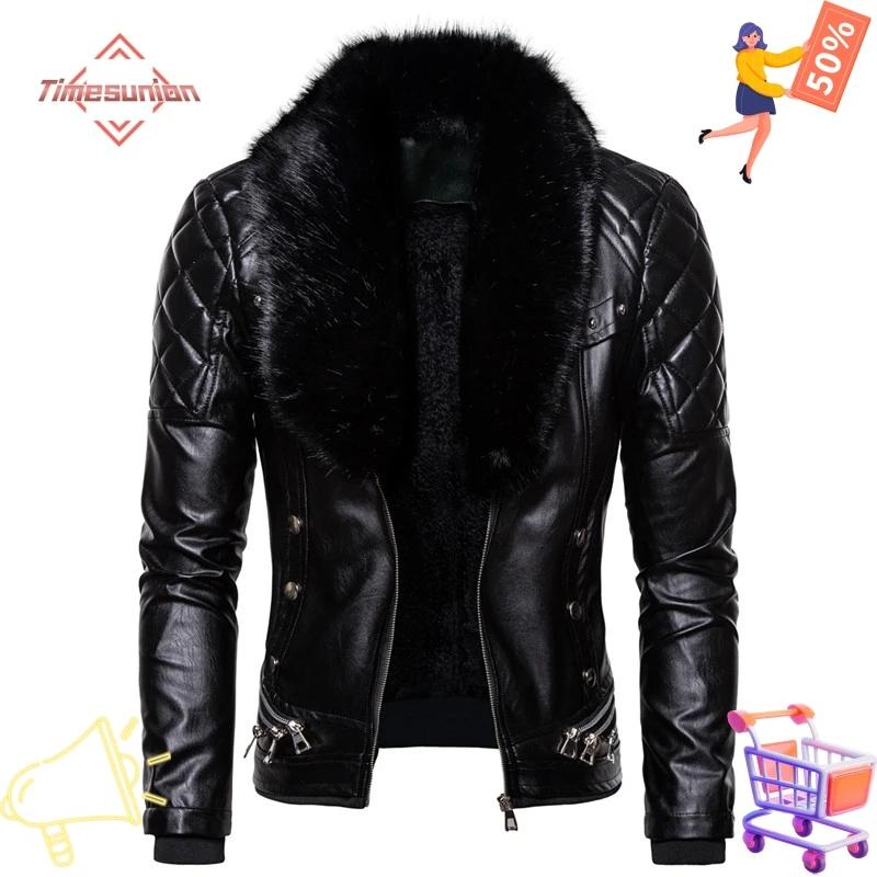 vestes hommes blouson cuir homme Hommes Moto Veste En Cuir Vintage Rivet Conception Rouge Militaire 