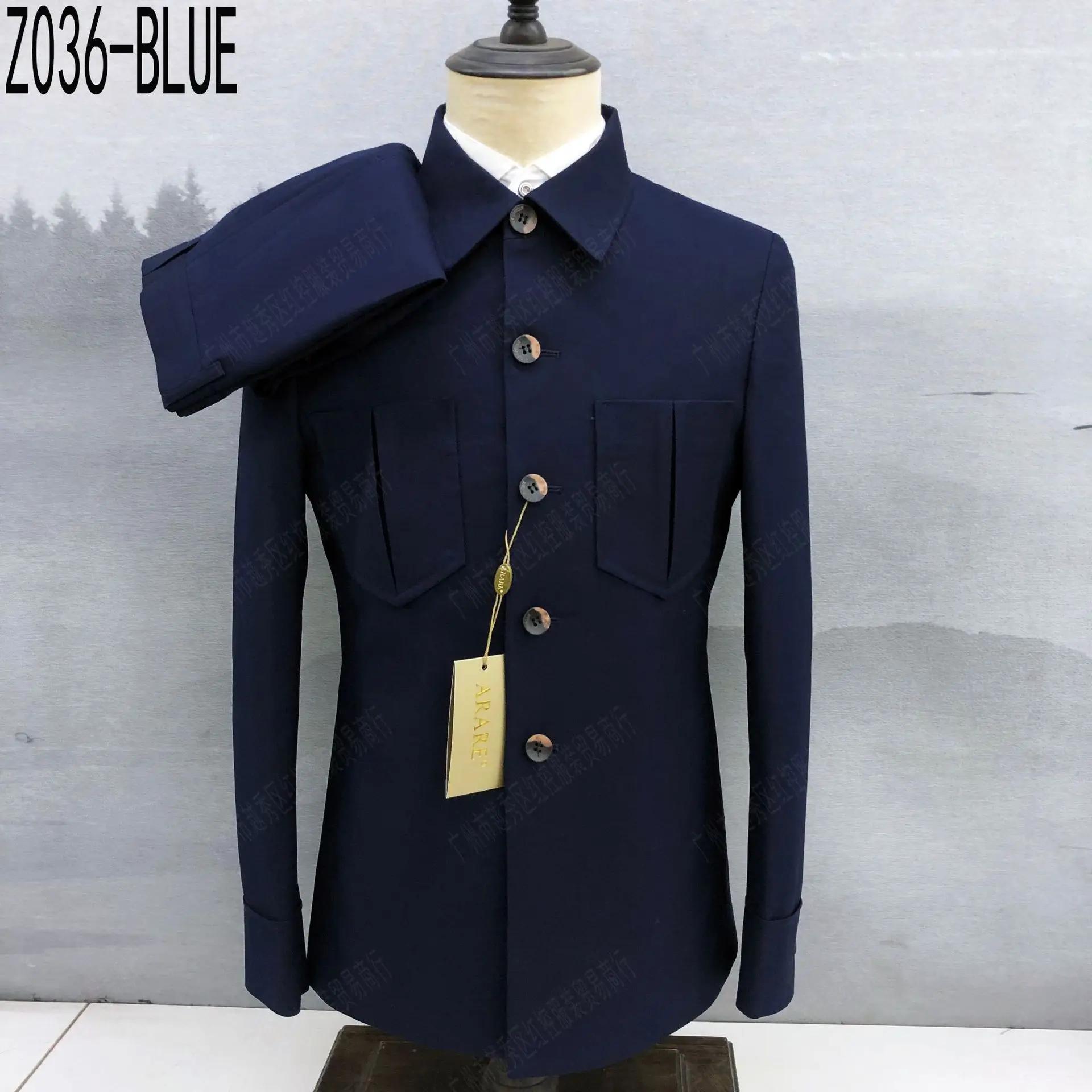 ARARE – costume d'affaires pour hommes, nouveau Style, avec col de veste et col Zhongshan, nouvel ar
