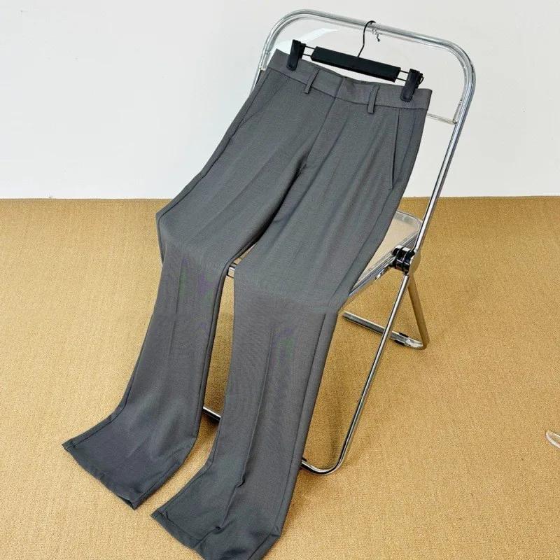 Pantalon de Costume Vintage pour Homme, Pantalon de Cérémonie Coréen Ample et Décontracté, Coupe Éva
