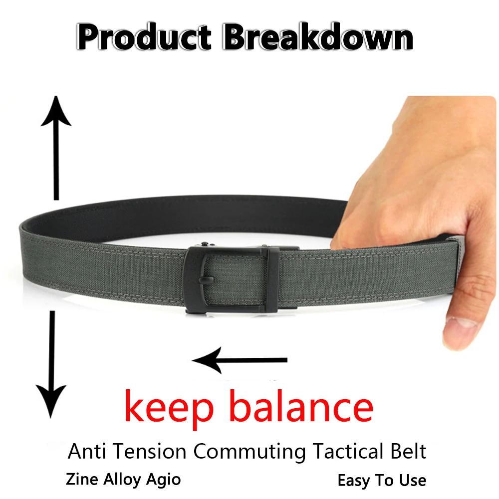 TUSHI nouvelle ceinture militaire pour hommes en Nylon robuste boucle automatique en métal ceinture 