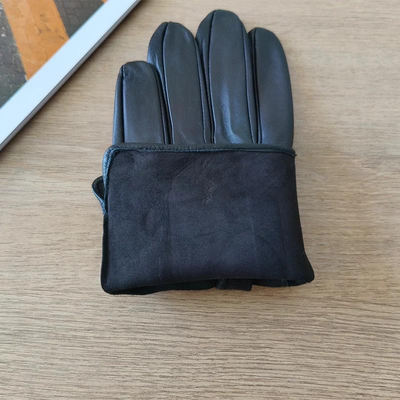 Gants fins en cuir de mouton pour hommes, protection solaire d'été en plein air pour le cyclisme et 