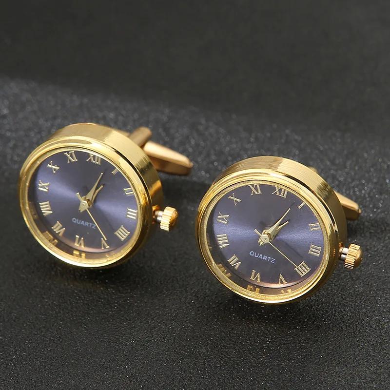 Boutons de manchette de montre pour hommes, chemises de cou, boucle de luxe, Business fonctionnelle,