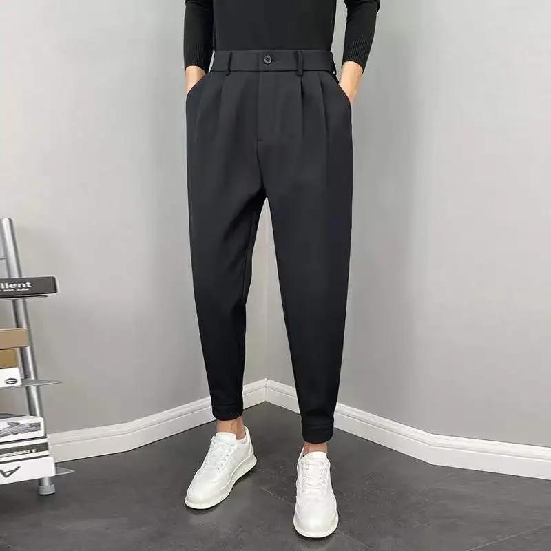 Costume Drapé Fjfor UAE pour Homme, Tenue de Bureau, Pantalon en Tissu de Grande Taille, de Luxe, Mo