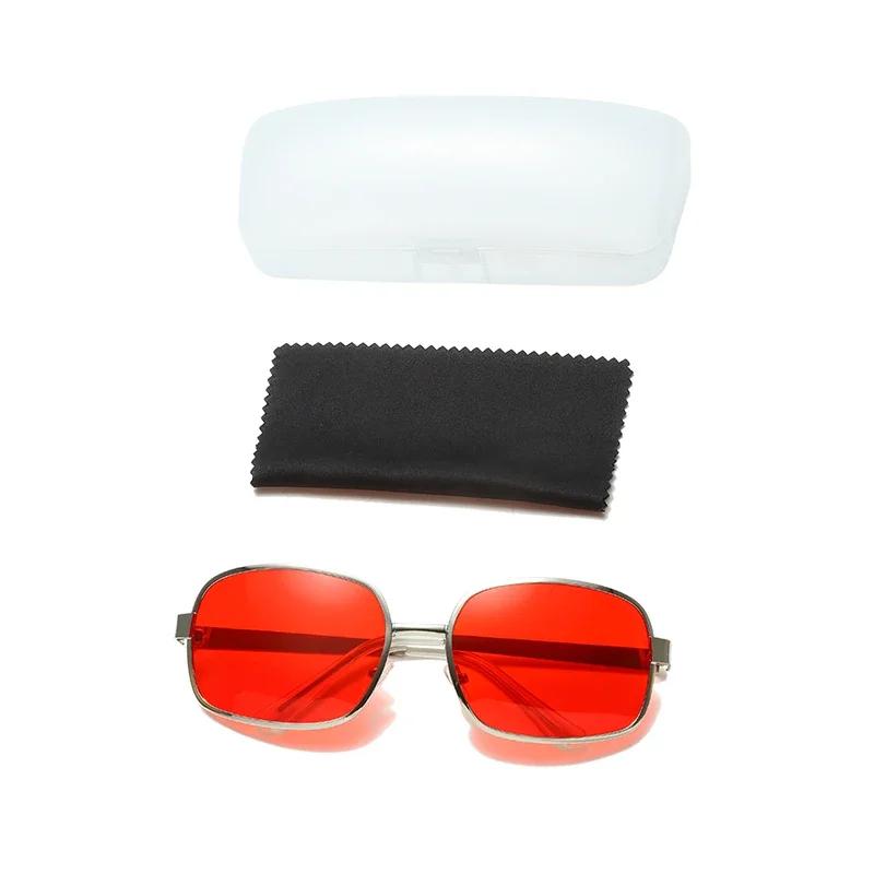 Project Mayhem-Lunettes de soleil avec boîte pour homme, verres rouges, NingClub, Tib, Durden, Olive