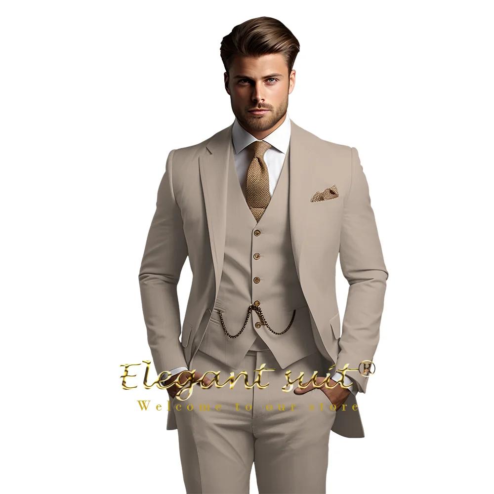 Costume trois pièces sur mesure pour homme, veste, gilet et pantalon, fête de mariage, ORY, événemen