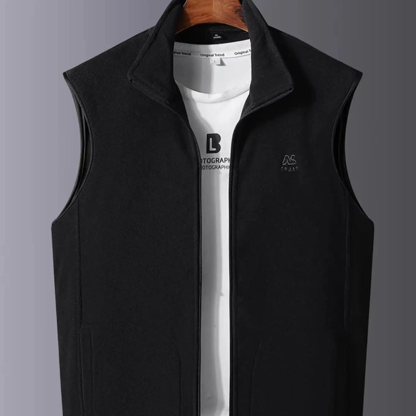 Gilet en Faux Daim pour Homme, Automne-Hiver, Chaud, Élégant, Polyvalent, Léger, Accessoire de Mode