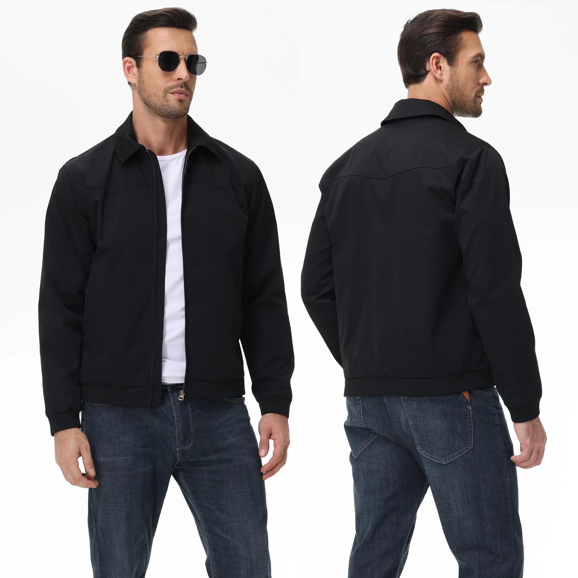 Veste décontractée d'affaires pour hommes, manteau chaud imperméable coupe-vent d'automne et d'hiver