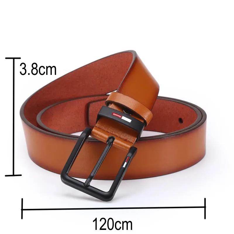 Ceinture carrée en alliage de cuir PU pour hommes