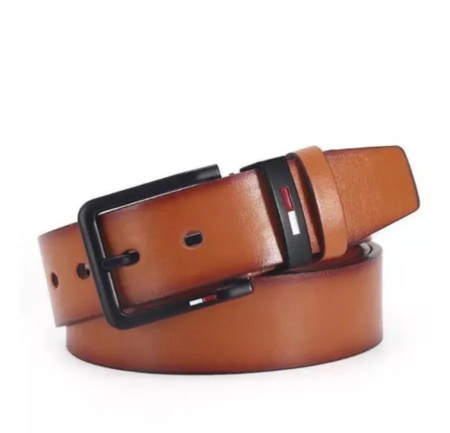 Ceinture carrée en alliage de cuir PU pour hommes