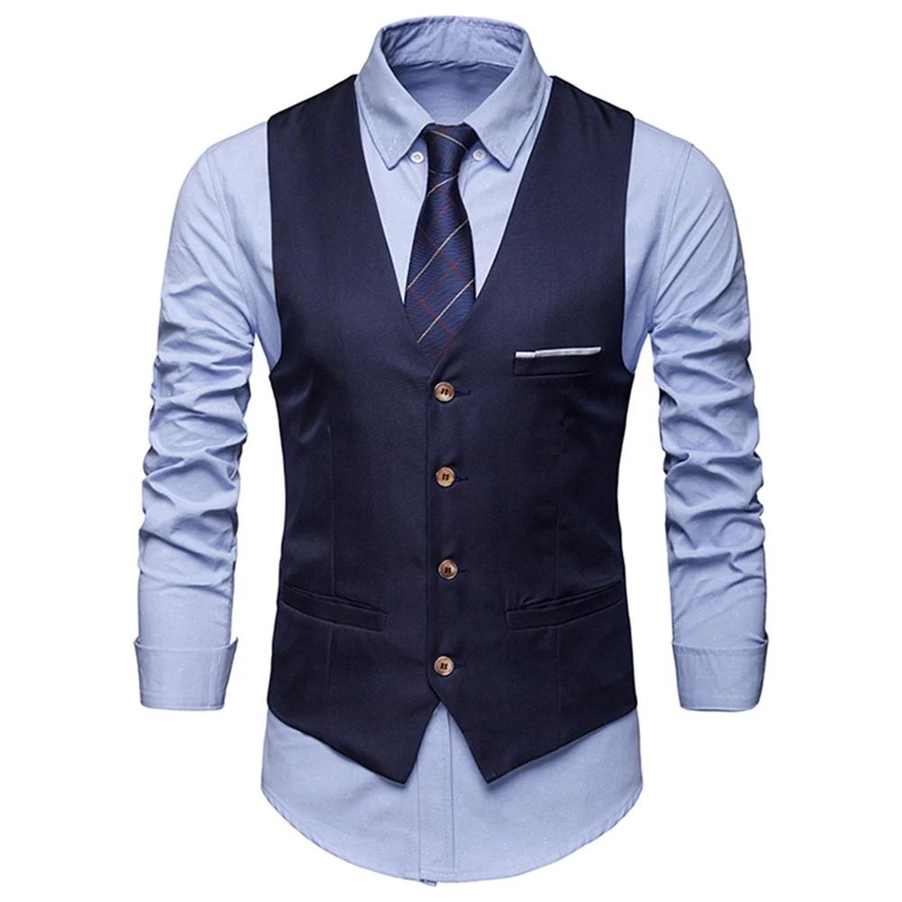 I-bijoux S-6XL hommes costume Gilet Homme