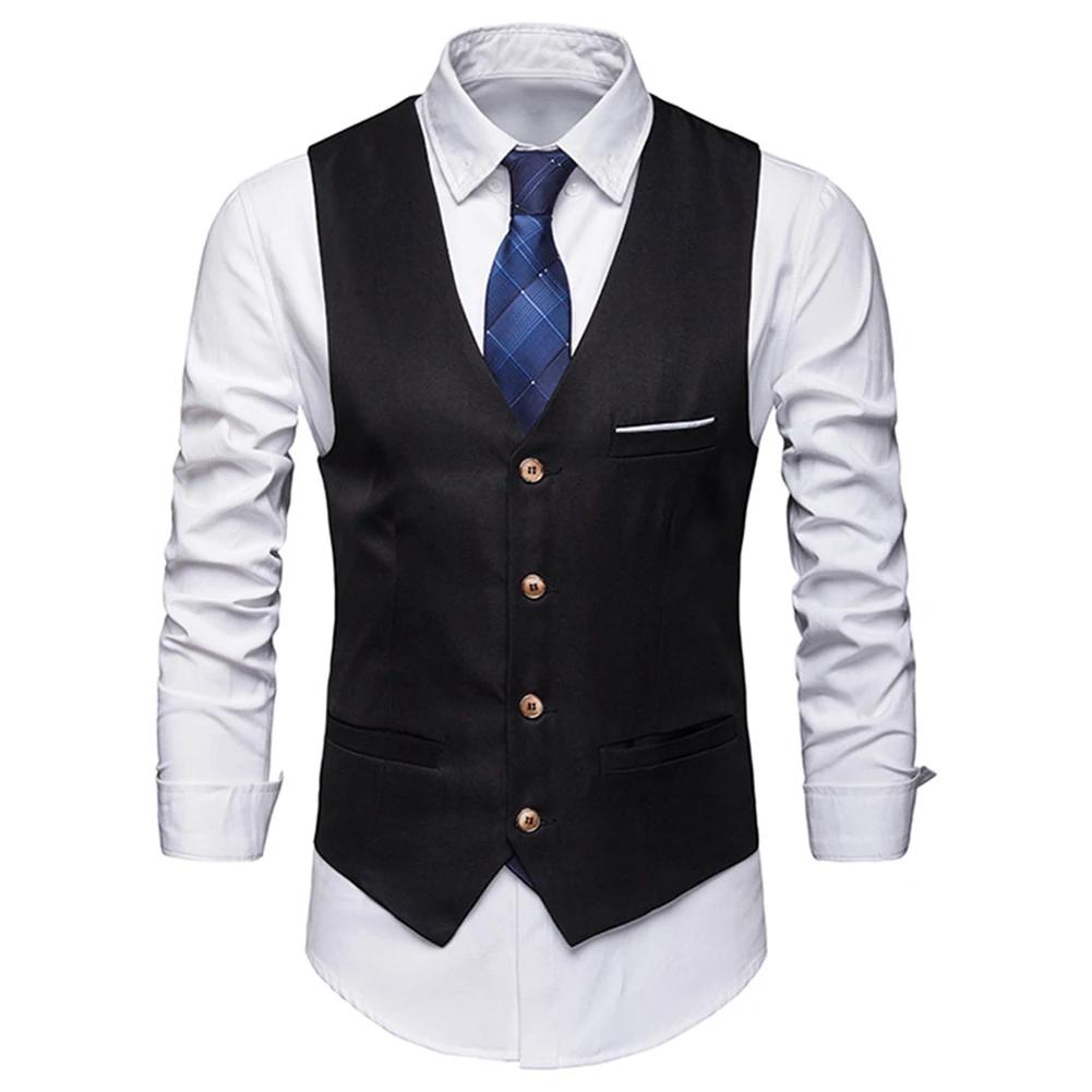 I-bijoux S-6XL hommes costume Gilet Homme