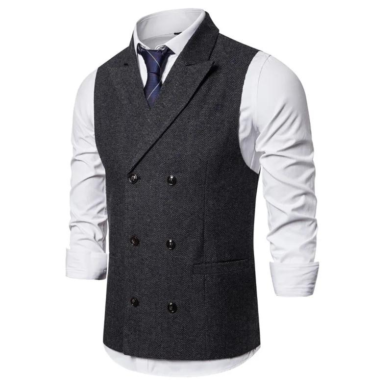 Gilet hommes Double boutonnage costume gilets