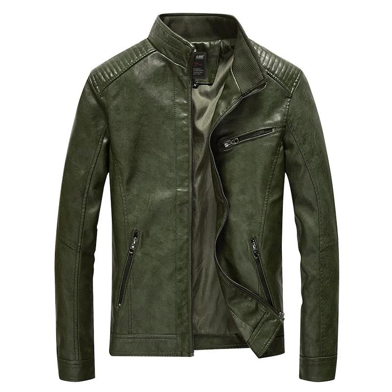 Blouson en cuir PU pour homme 2026