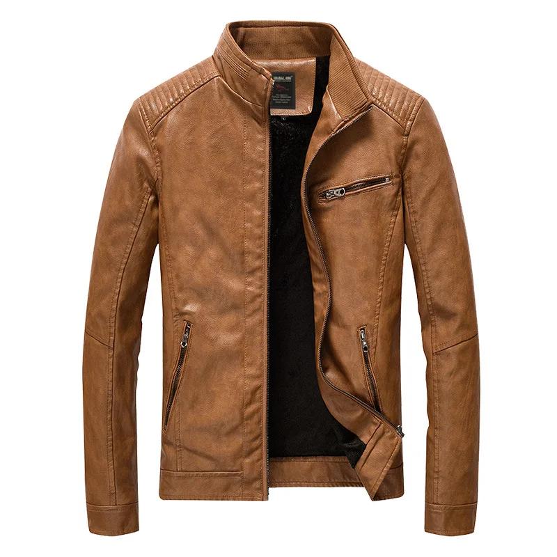 Blouson en cuir PU pour homme 2026