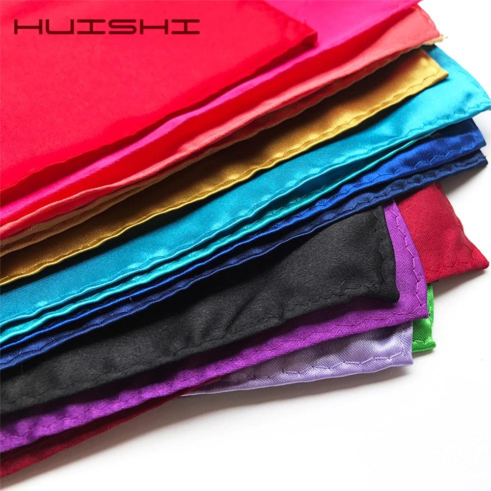 HUISHI solide mouchoir Vintage mode fête poche Hanky pour costume hommes