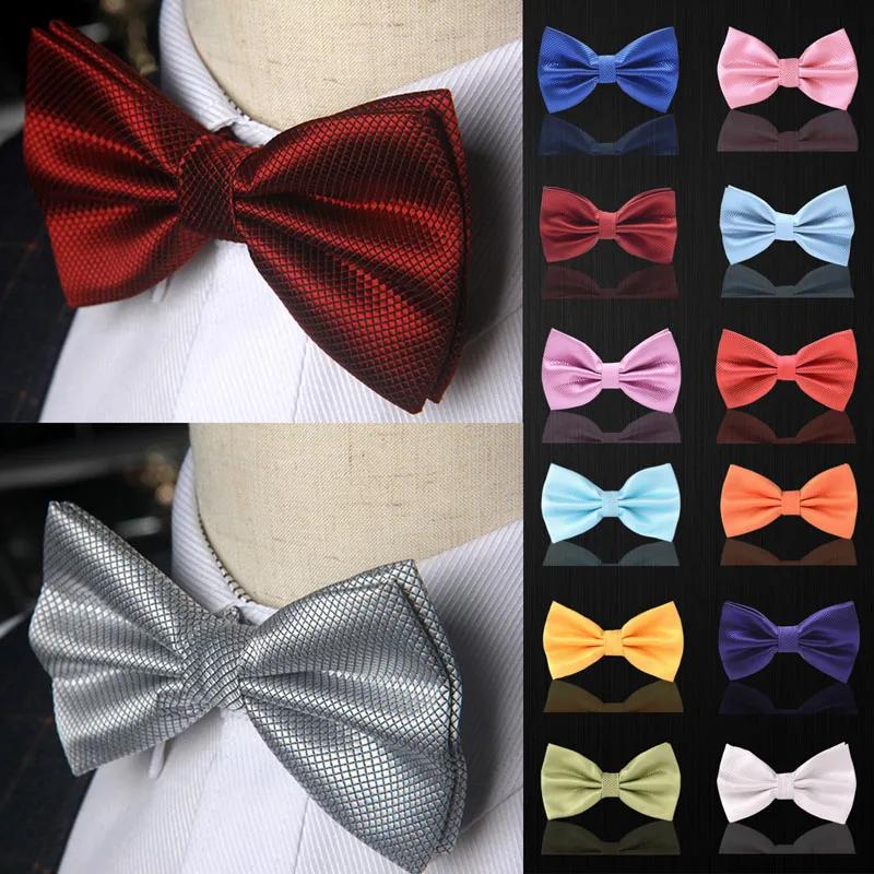 Noeud papillon en satin multicolore pour hommes