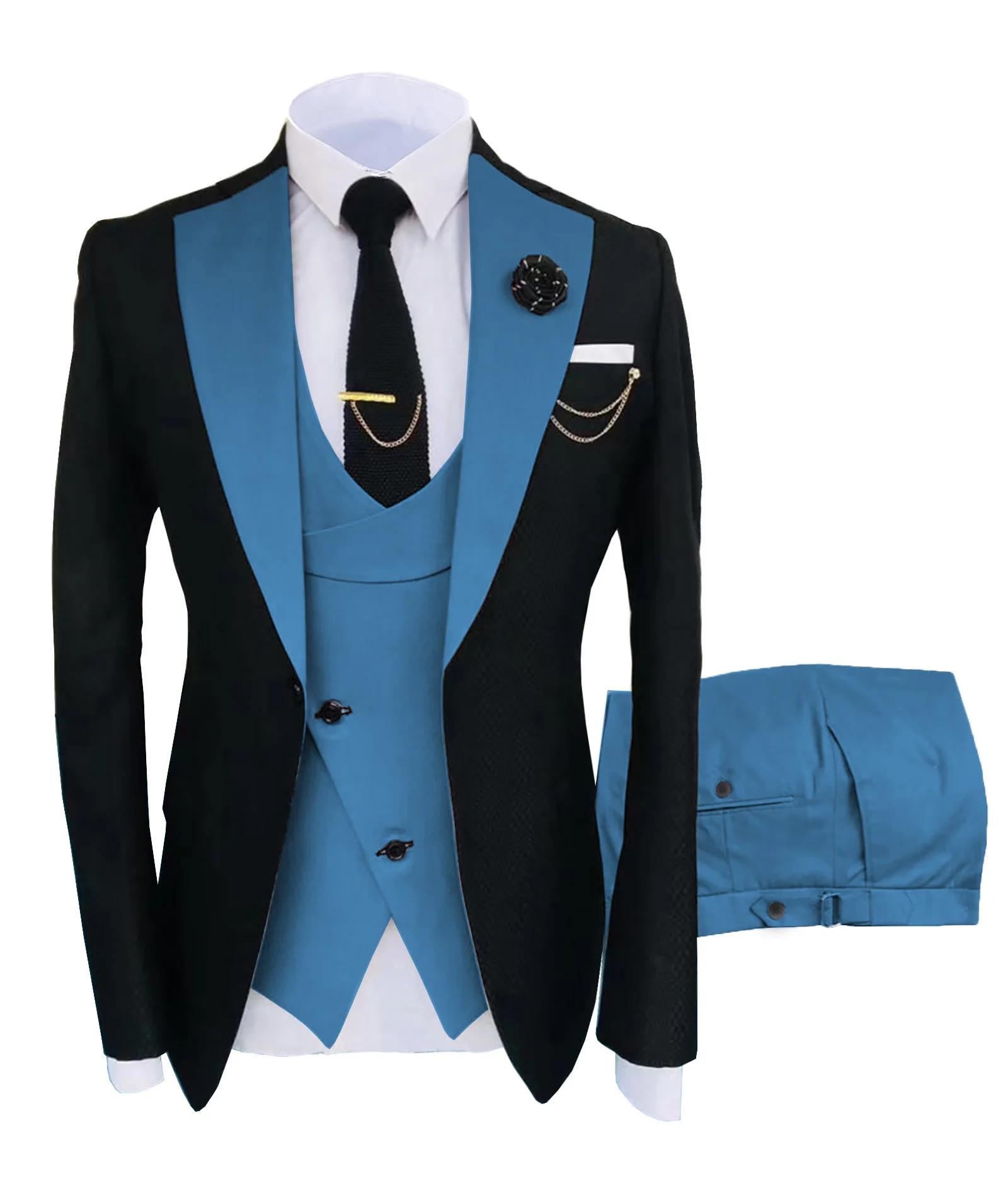 Costume zones Me-Ensemble de smoking coupe régulière pour hommes