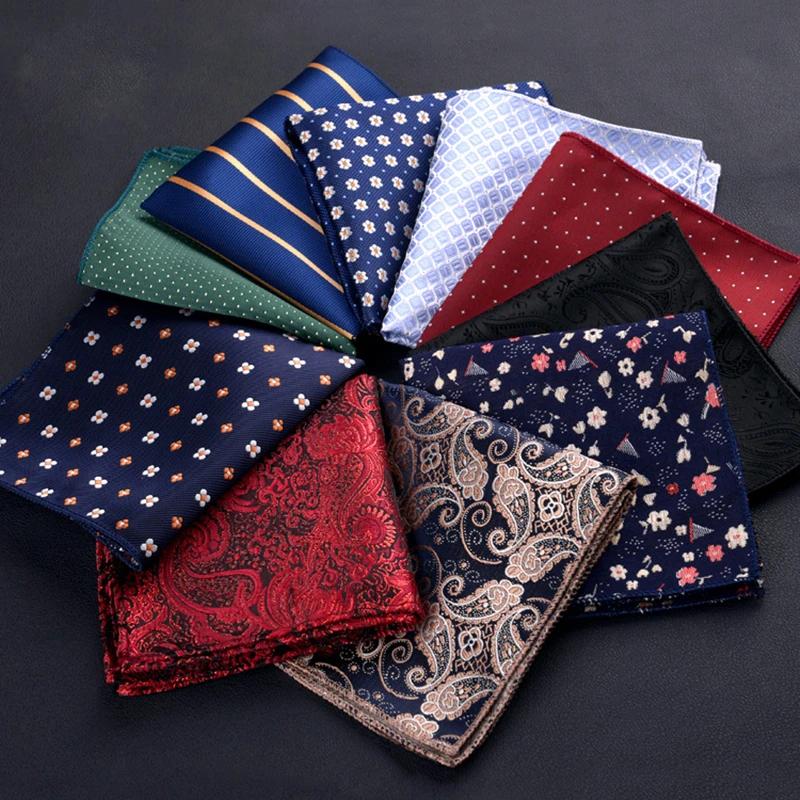 Mode hommes cou cravate mouchoir broderie costume
