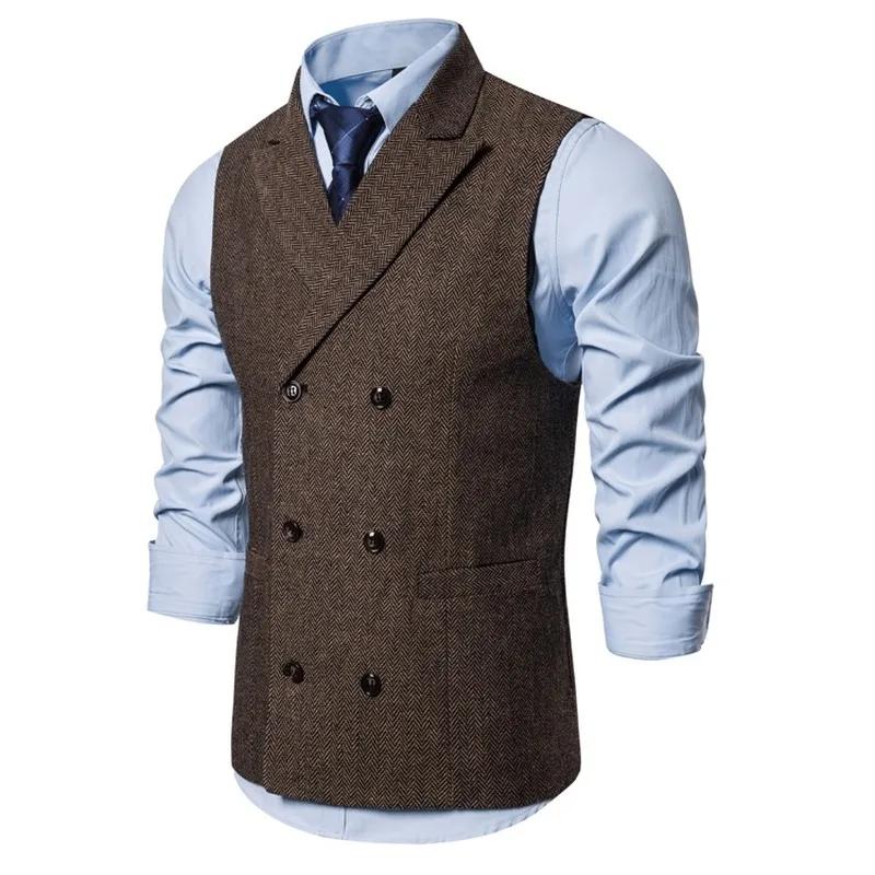 Gilet hommes Double boutonnage costume gilets