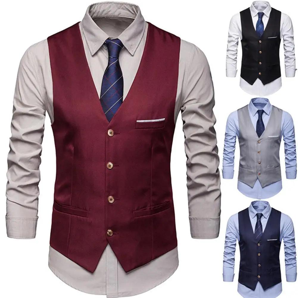 I-bijoux S-6XL hommes costume Gilet Homme