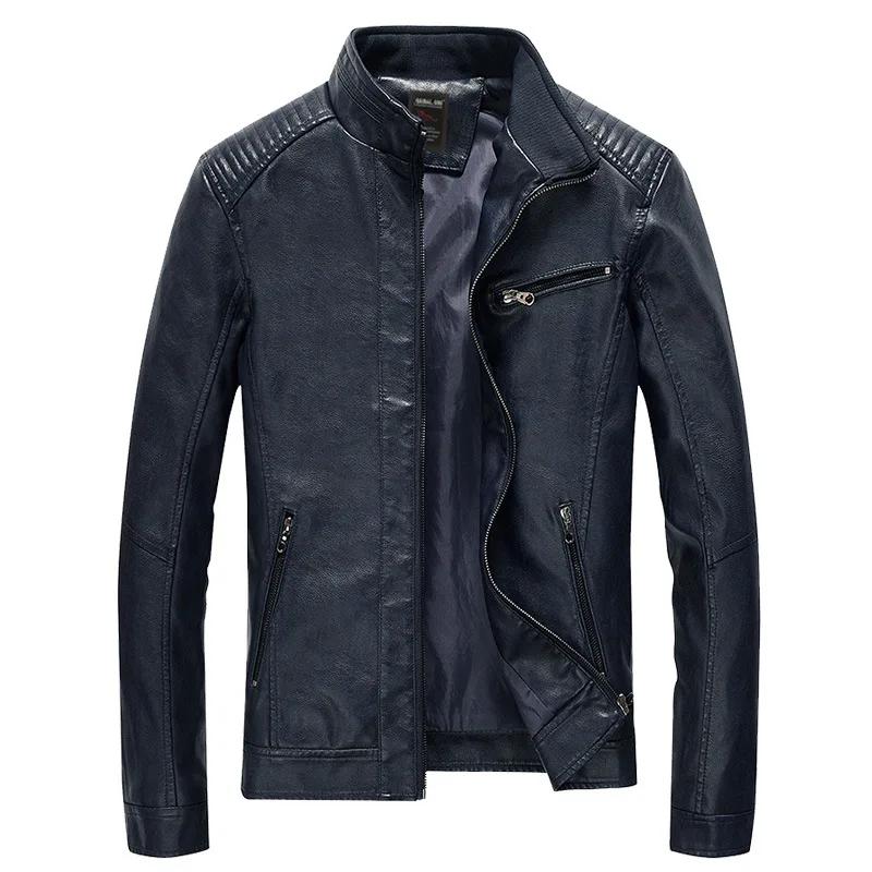 Blouson en cuir PU pour homme 2026