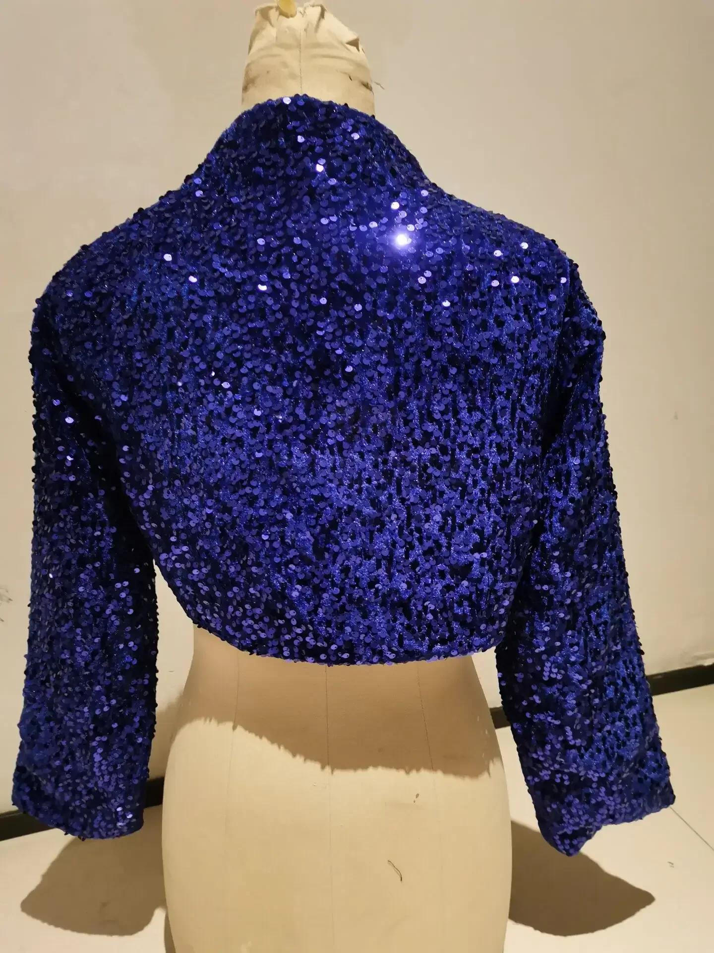 Veste de mariage bleu Royal