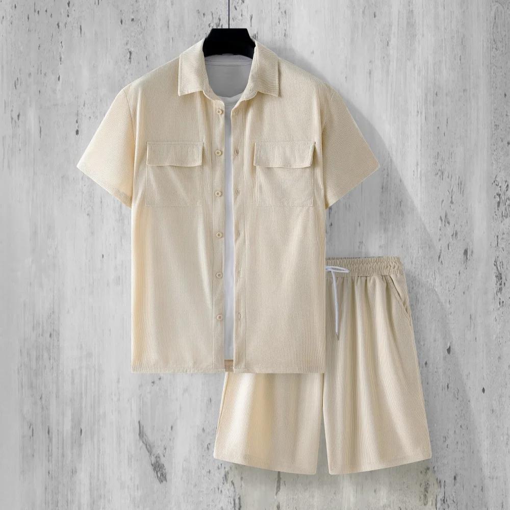 Costume en velours côtelé pour hommes