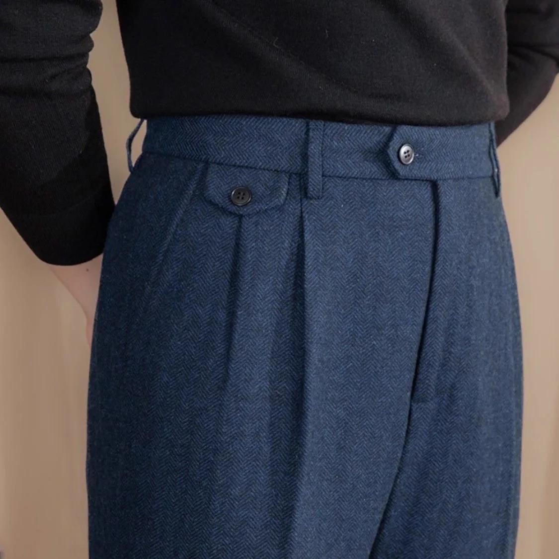 Pantalon de costume Vintage italien pour hommes