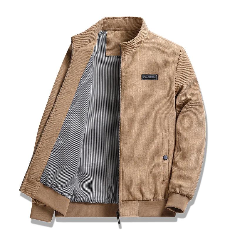 Veste d'automne en velours côtelé pour homme