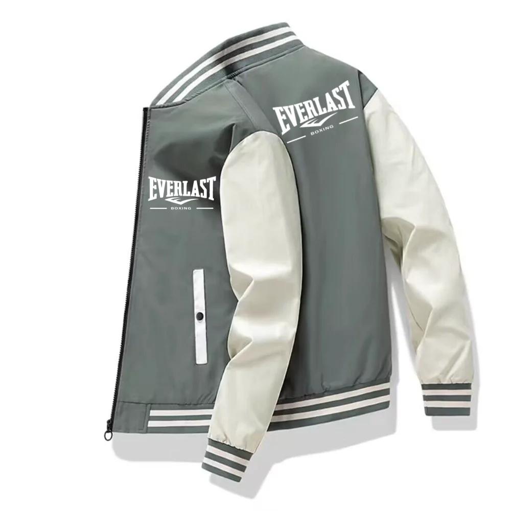 Blouson de baseball classique pour homme Printemps/Été 2026 – Veste décontractée à col montant style bomber léger