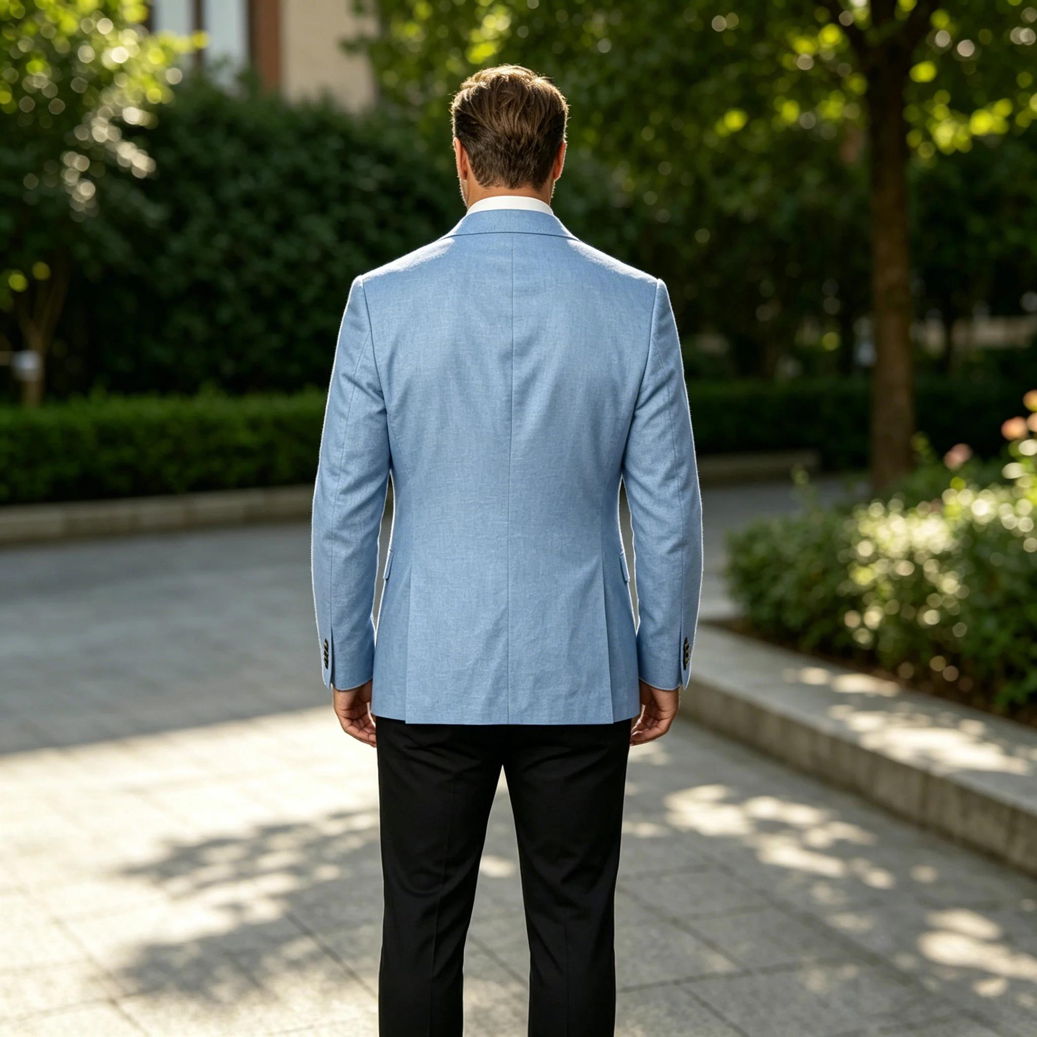 Blazer en lin non doublé pour homme
