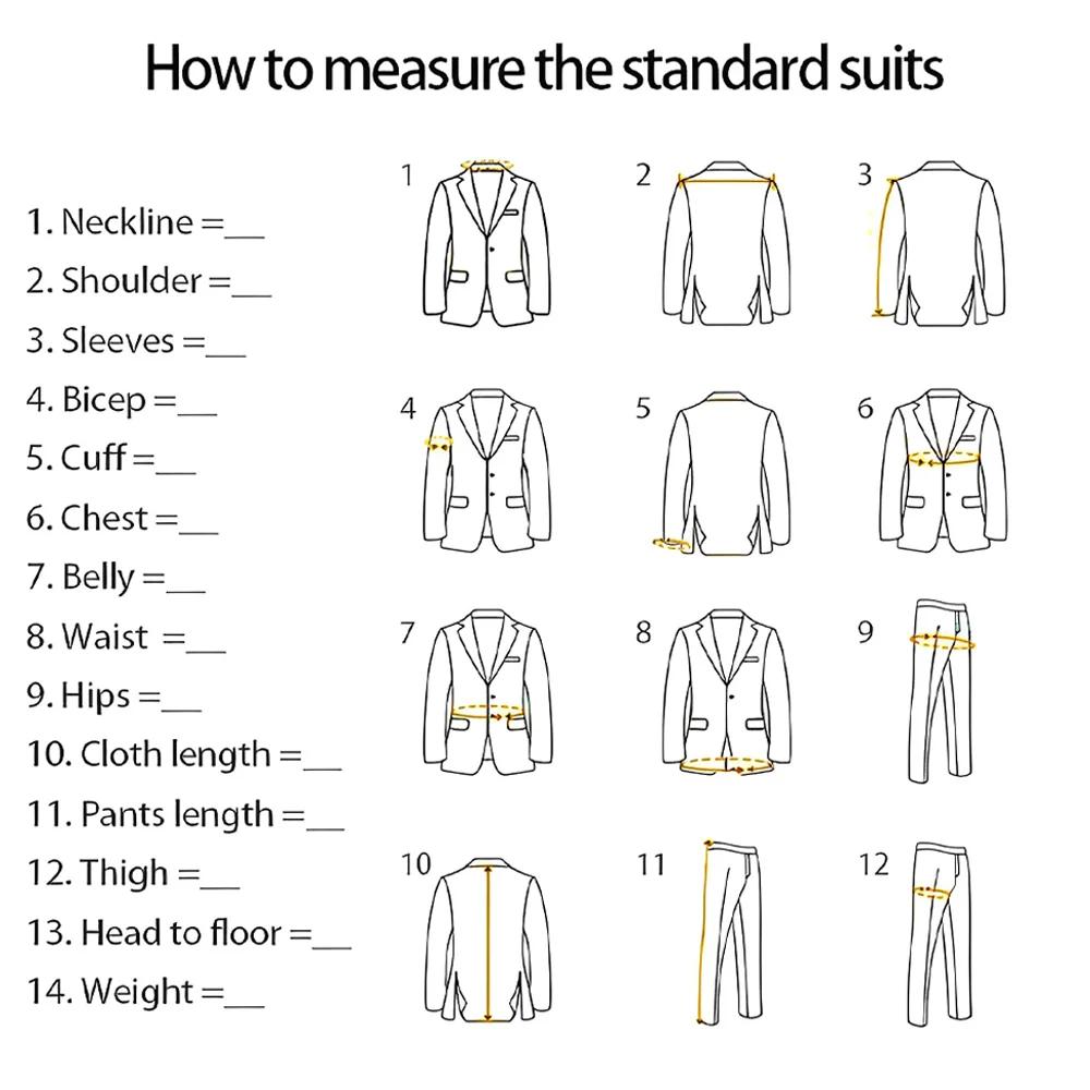 Costume trois pièces sur mesure pour homme