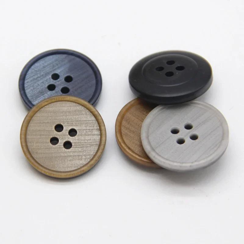 Costume pour hommes, boutons en résine bleu noir