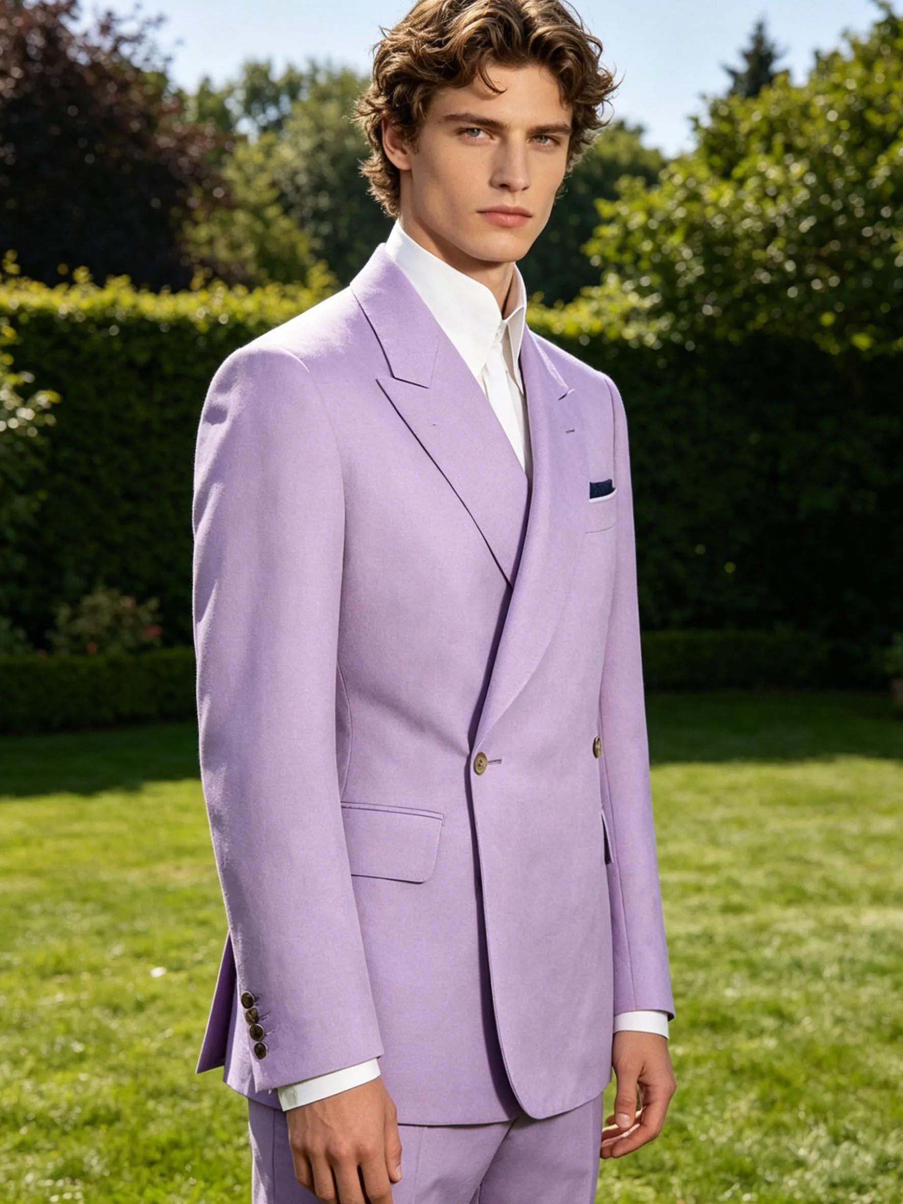 Blazer élégant pour homme en lin et coton