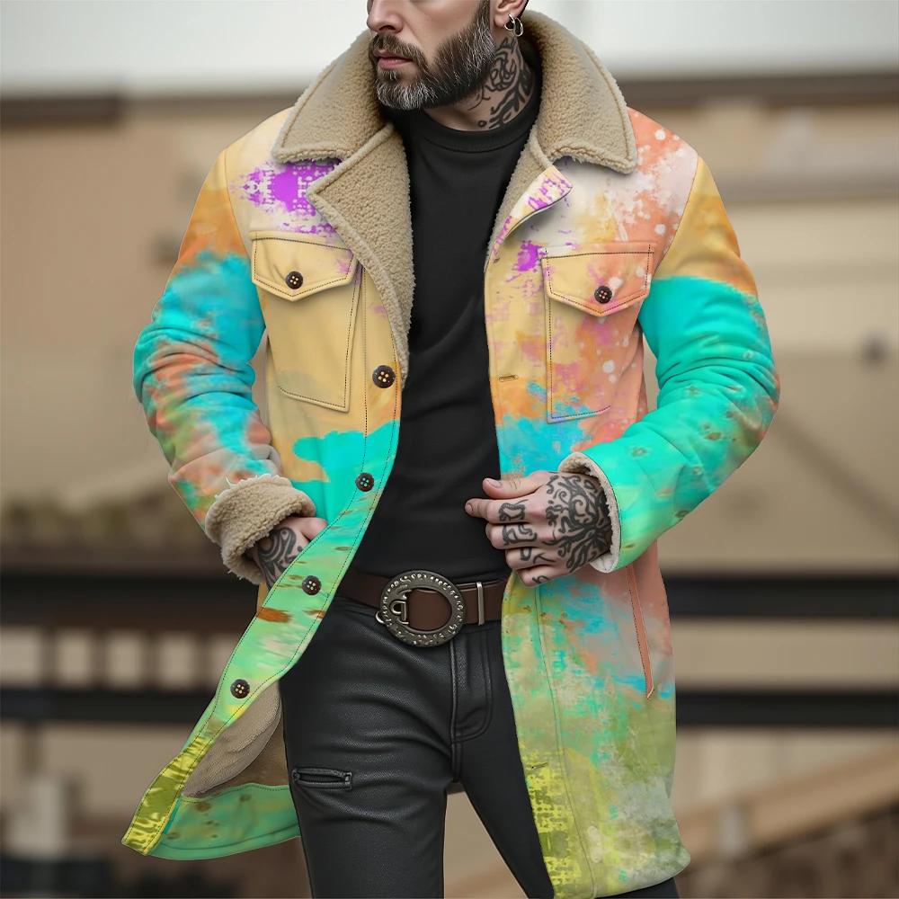 Veste de couleur dégradée pour hommes