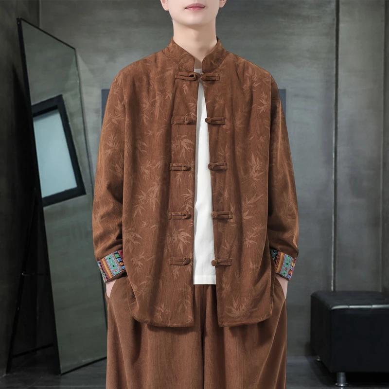 Veste en velours côtelé pour homme