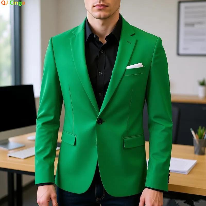 Veste de costume rouge vif pour homme